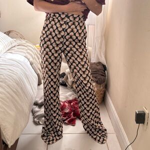 Mango satin shell pants